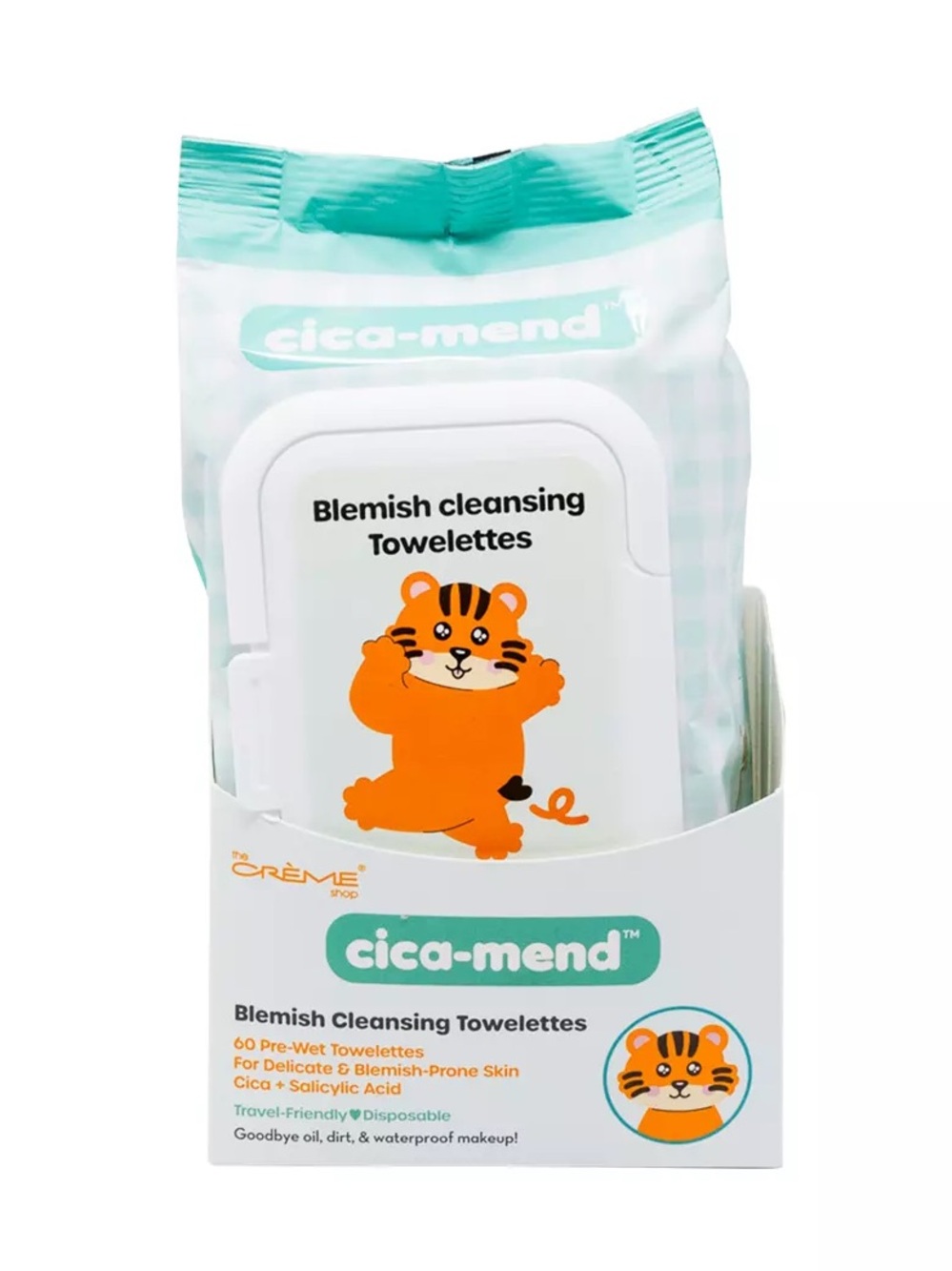 BIN - The Creme Shop cica-mend blemish cleansing towelettes 60